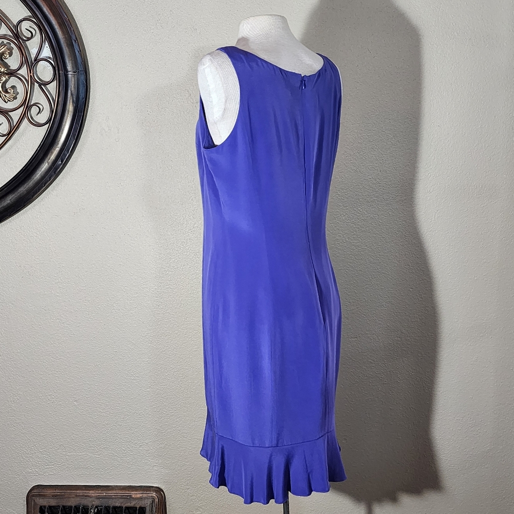 Valerie Dress Silk Sleeveless  Lavender Size 12 - Picture 4 of 16